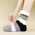 Soft Warm Slipper Socks Indoor Super Soft Warm Non-skid Plush Slipper Socks Supplier
